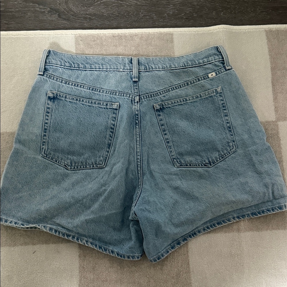 Sunday Best Light Wash High-Rise Denim Shorts - Picture 2 of 2